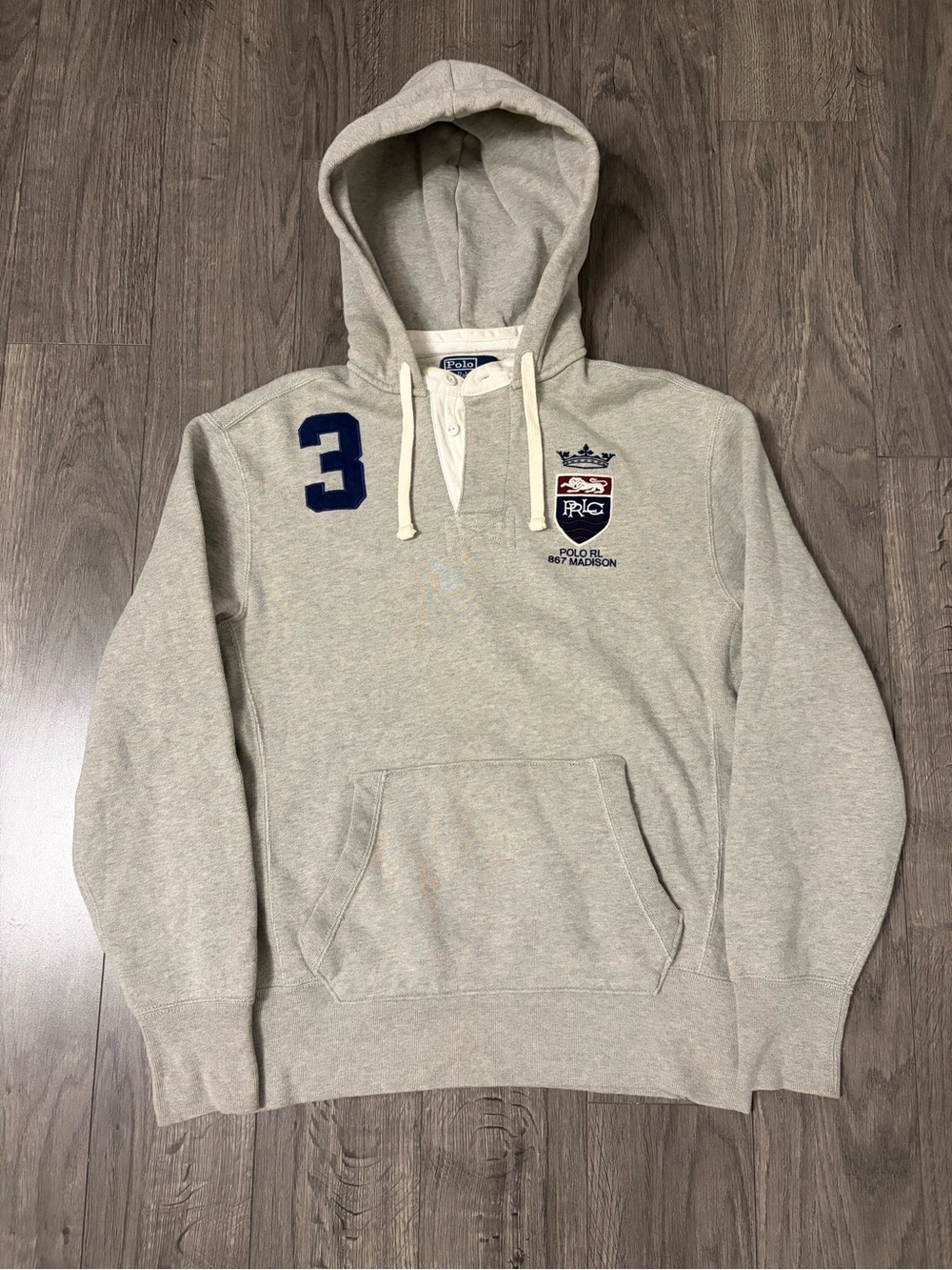Polo Ralph Lauren Polo RL 867 Madison Polo Hoodie Gray Medium